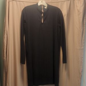 Everly Black Long Sleeve Sheath Dress